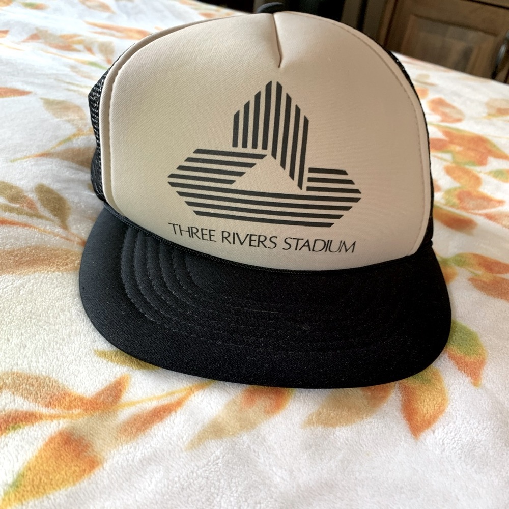 Vintage Pittsburgh 3 Rivers Stadium SnapBack Hat Retro Collector